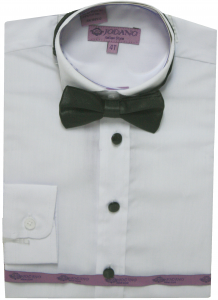 BOYS DRESSY SHIRTS (LONG SLEEVE) WHITE